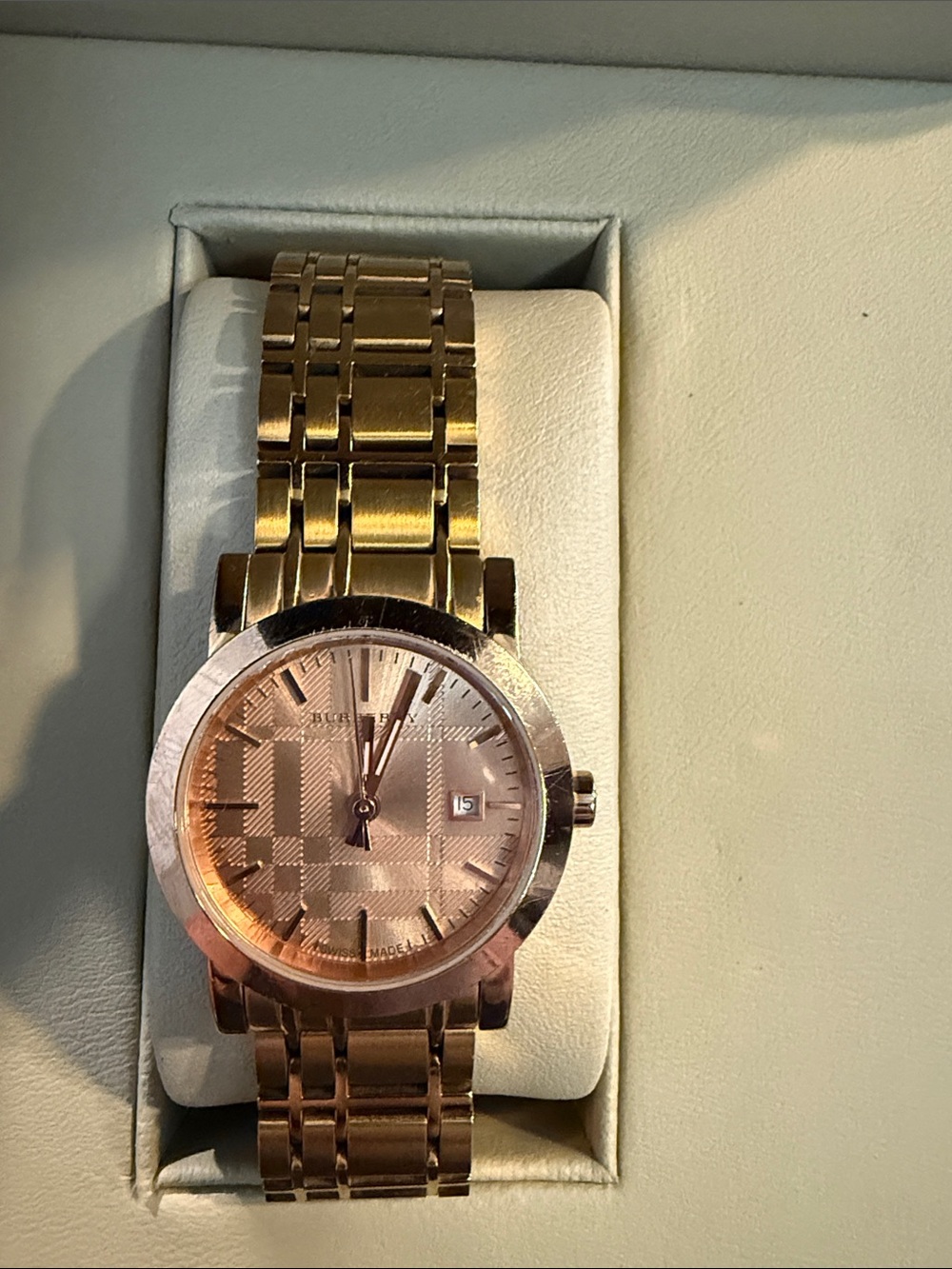 Women’s Rose Gold Tone Burberry Watch